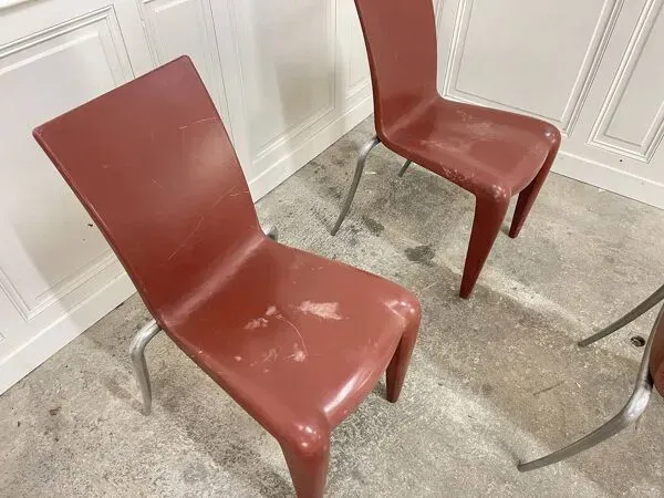 Illustration numéro 5 du produit 8 chaises Starck pour Vitra