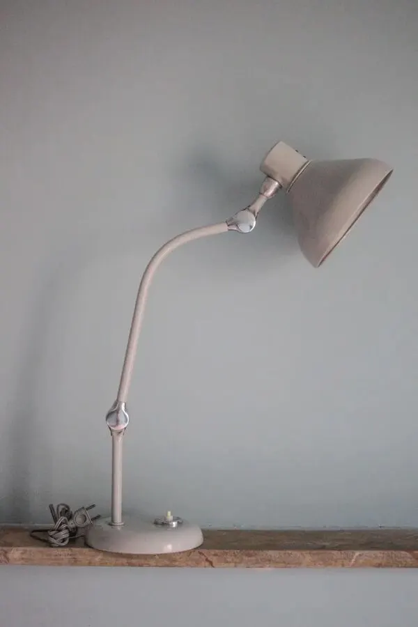 Illustration numéro 5 du produit Lampe Jumo modèle GS1 vintage, lampe de chevet métal industrielle, lampe à poser, luminaire, décoration intérieur