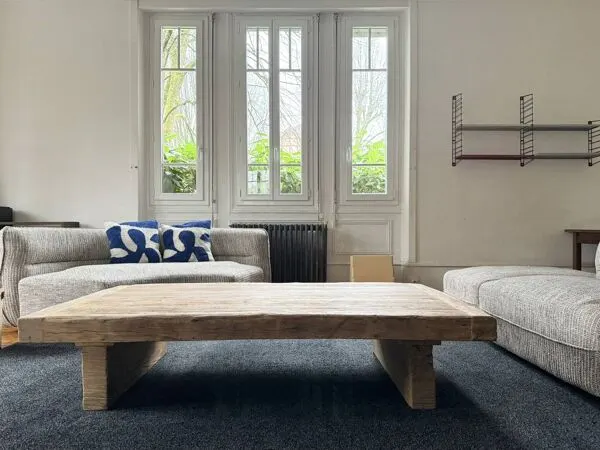 Illustration numéro 5 du produit Table Basse en chêne massif ancien - Storm 180 cm de long