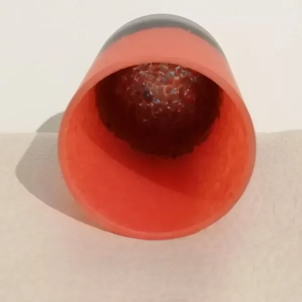 Illustration numéro 5 du produit Vase art déco pâte de verre ancien signé Laflor