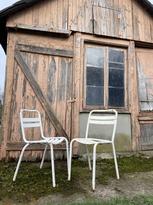 Illustration numéro 5 du produit Duo de chaises Tolix Métal vintage