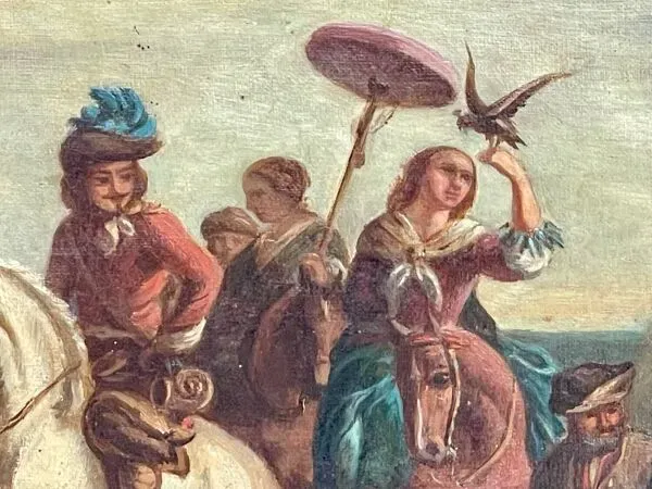 Illustration numéro 5 du produit Attr. à carel van falens - scène de chasse, école flamande
