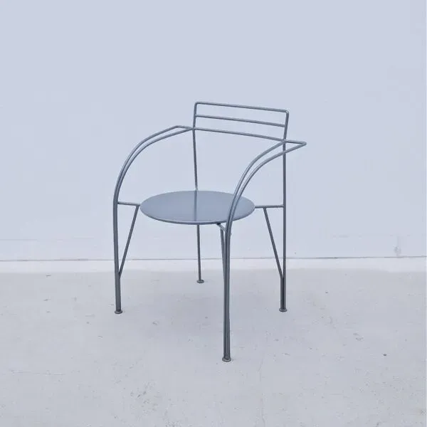 Illustration numéro 5 du produit Chaise « Lune d’argent » de Pascal MOURGUE pour FERMOB en métal, 1980