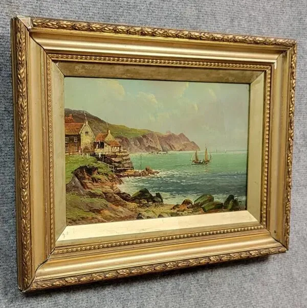 Illustration numéro 5 du produit Tableau:robert weir allan (1852-1942) : huile sur toile école anglaise époq