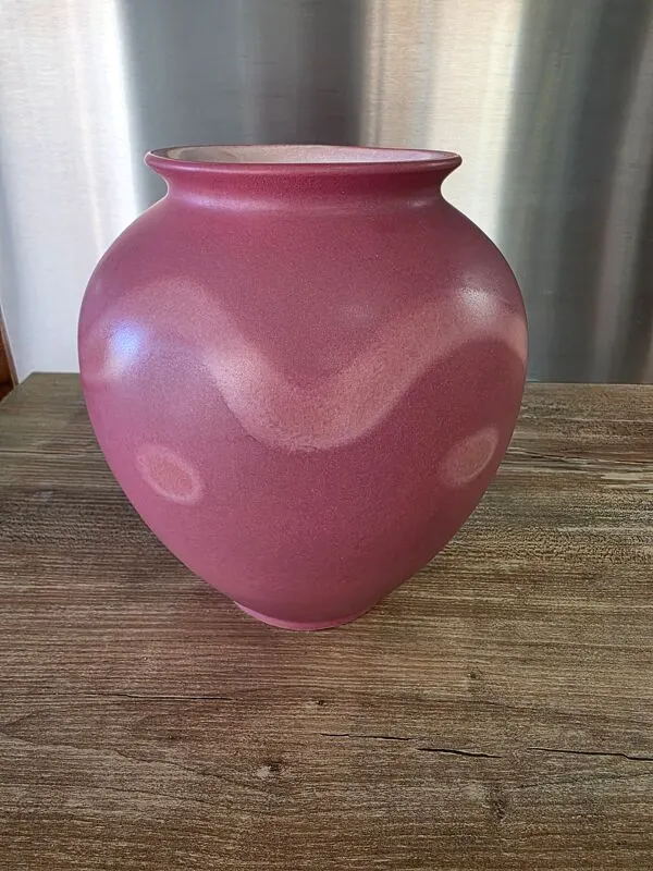 Illustration numéro 5 du produit Vase boule West Germany 650-21 scheurich Rose poudré vintage 70s