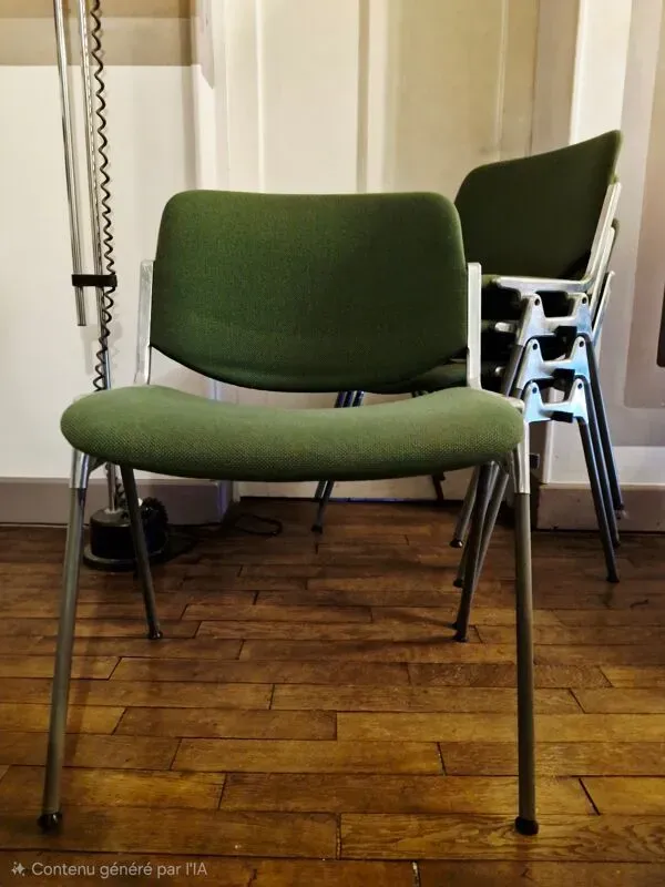 Illustration numéro 5 du produit Set de 4 Chaises DSC 106 par Giancarlo Piretti pour Castelli / Anonima