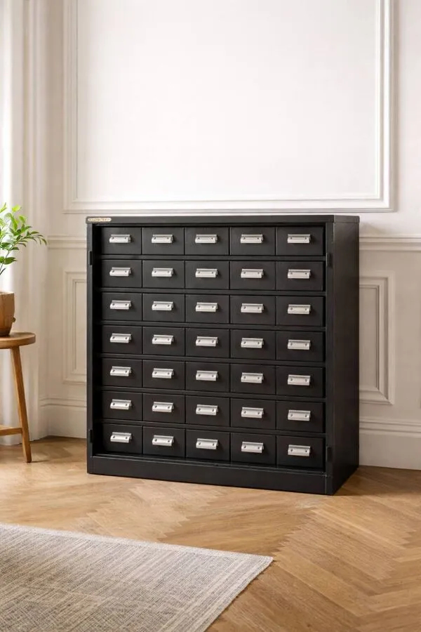 Illustration numéro 5 du produit Meuble de métier industriel, 40 tiroirs