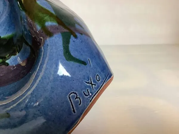 Illustration numéro 5 du produit Vase moderniste Thomas Buxo irisé