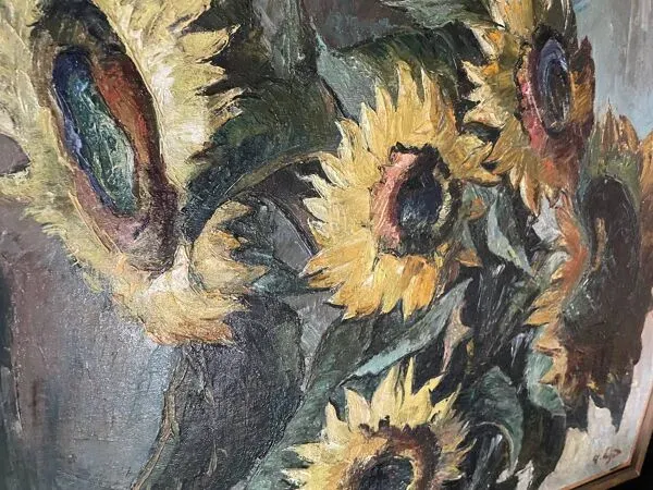 Illustration numéro 5 du produit Les tournesols ”Huile sur toile signée