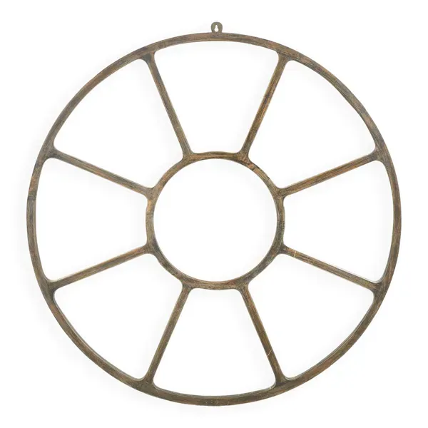 Illustration numéro 5 du produit Miroir industriel rond en métal (100cm x 3cm)