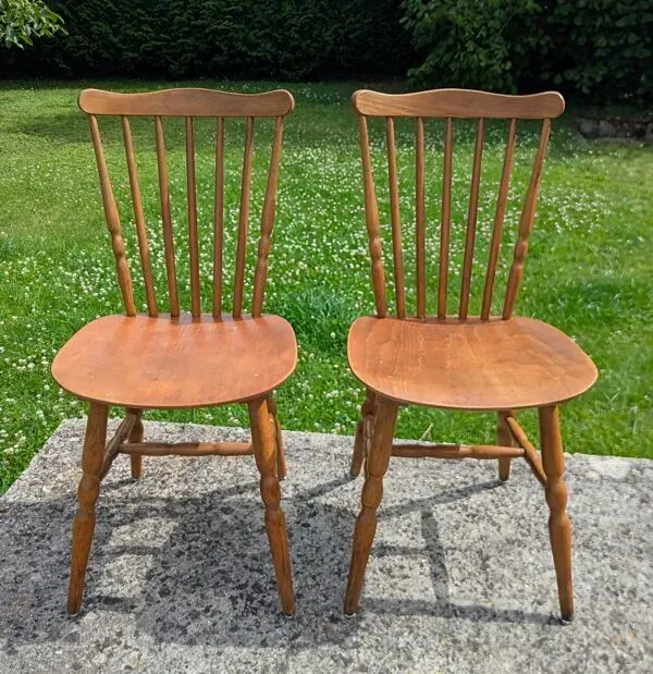 Illustration numéro 5 du produit Paire de Chaises Tacoma Bauman 60/70