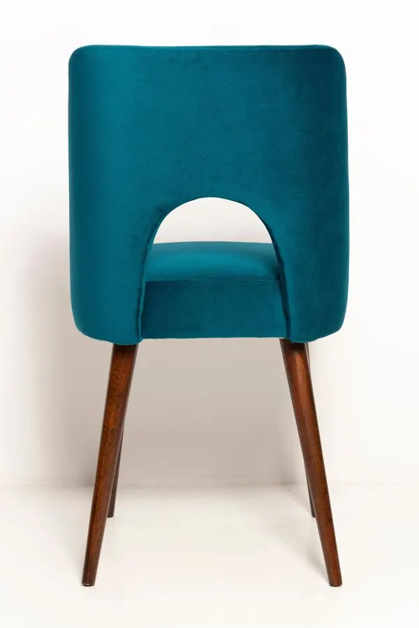 Illustration numéro 5 du produit Chaise 'Shell' en Velours Vert Émeraude Milieu du Siècle, Europe, 1960s