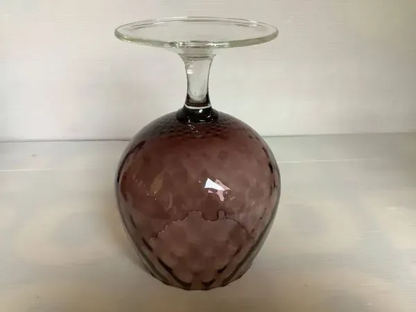 Illustration numéro 5 du produit Vase verre prune violine Empoli Italy