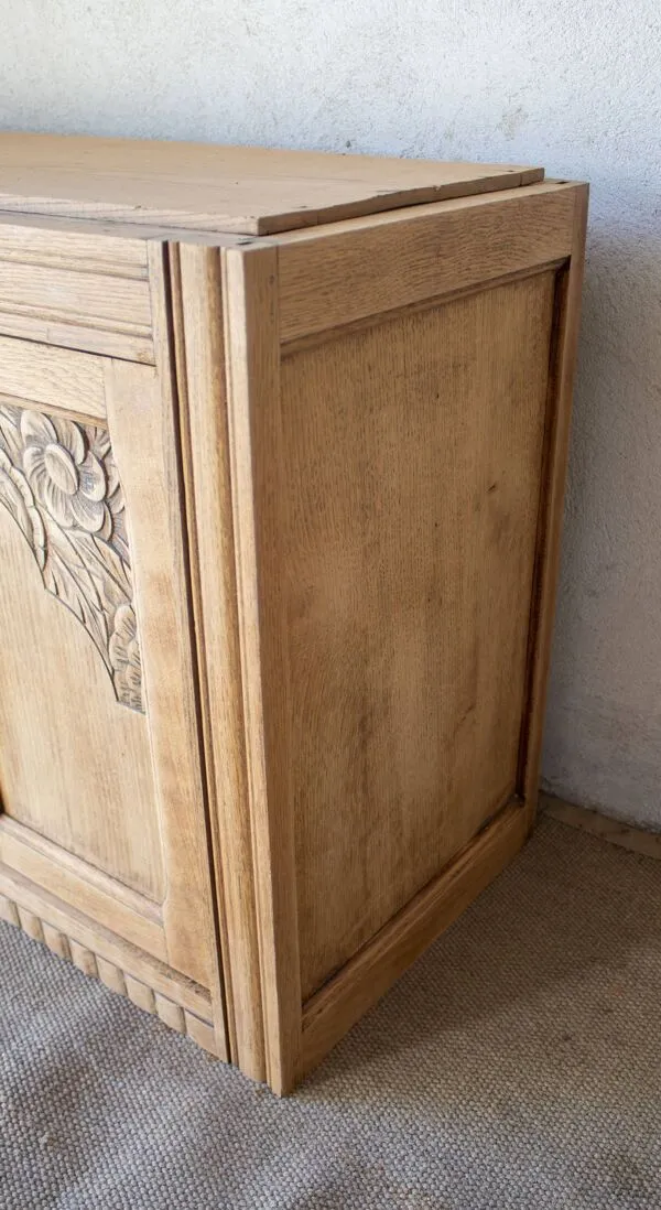 Illustration numéro 5 du produit buffet bas enfilade chene massif art déco