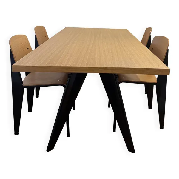Illustration numéro 5 du produit Table Jean Prouvé Vitra 180x90