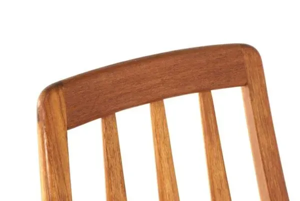 Illustration numéro 5 du produit Suite de 6 chaises Niels Koefoed 'Eva' - design danois en teck - vintage