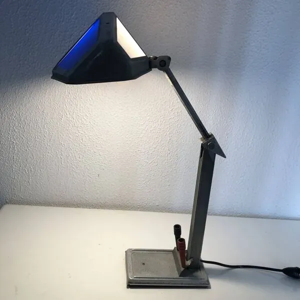 Illustration numéro 5 du produit Grande lampe vintage 1920 Pirouett Art Déco bureau - 50 cm