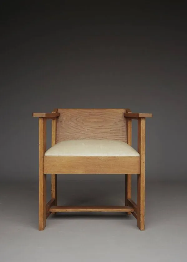 Illustration numéro 5 du produit Fauteuil de l'École de La Haye moderniste attribué à Frits Spanjaard, années 1920.