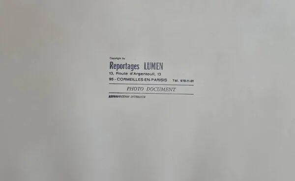Illustration numéro 5 du produit Photographie Air France cargo à Orly vintage années 70 encadré 53 x 43 cm