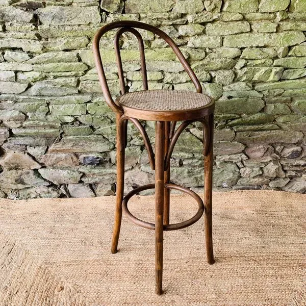 Illustration numéro 5 du produit Ancien tabouret haut