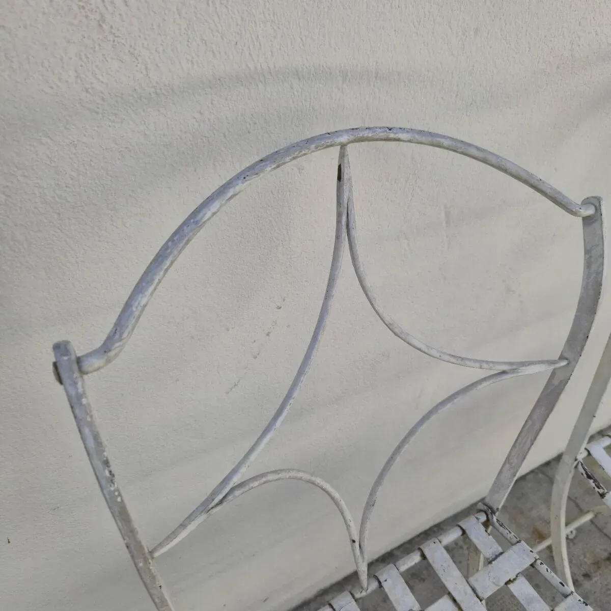 Illustration numéro 5 du produit Paire de chaises de jardin en fer forgé, XIXème s.