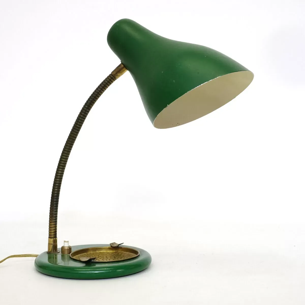 Illustration numéro 5 du produit Lampe vert et or des années 50