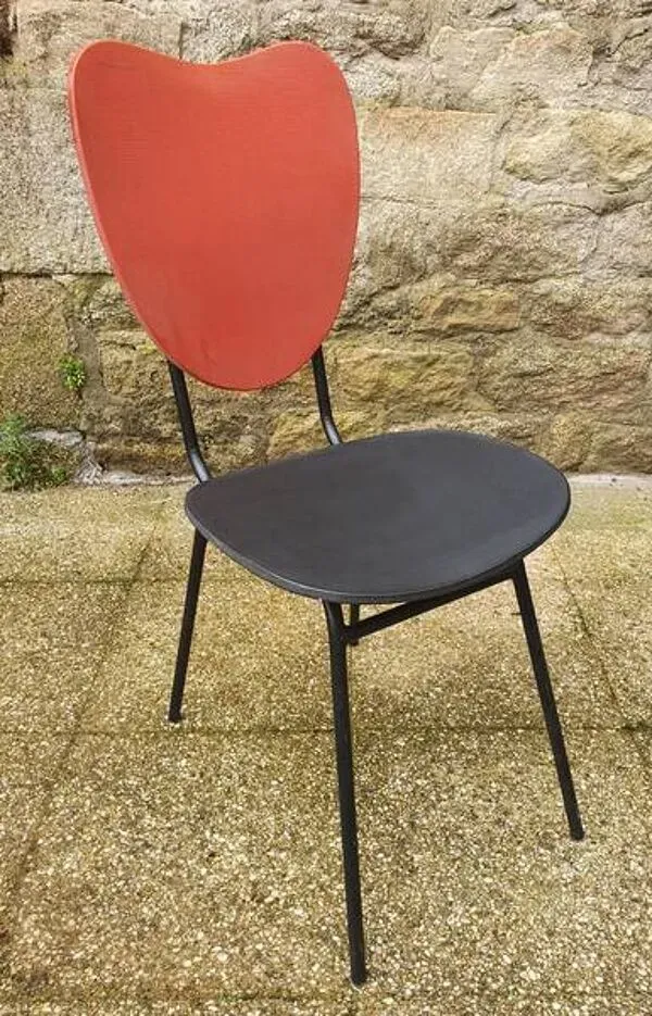 Illustration numéro 5 du produit Paire de chaises modernistes années 50