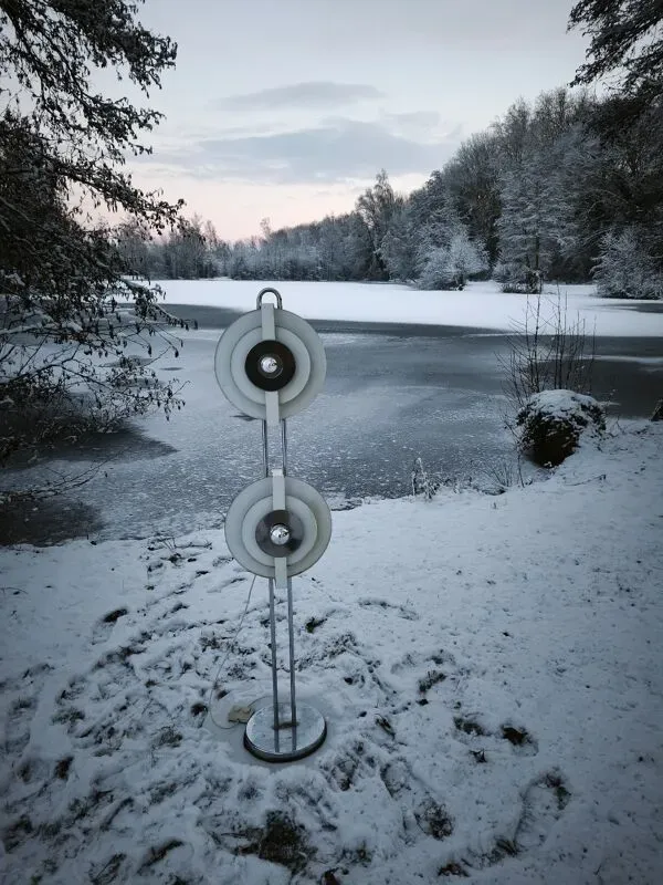 Illustration numéro 5 du produit Lampadaire Op art-Space age ''polar'' serie vers 1963.