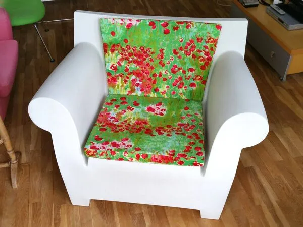 Illustration numéro 5 du produit Fauteuil STARCK Bubble ''blanc zinc