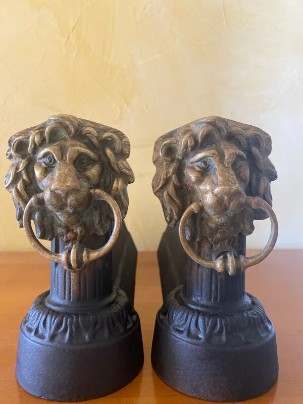 Illustration numéro 5 du produit Paire de chenets en fonte, 1900-1910