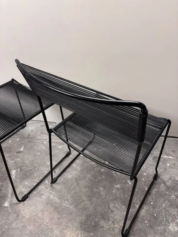 Illustration numéro 5 du produit Lot de 4 chaises ''Spaghetti'' - Giandomenico Belotti pour Alias - Italie, 19