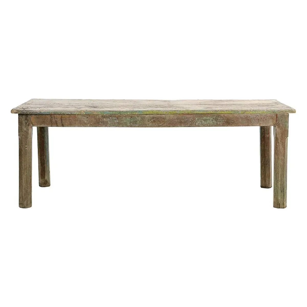 Illustration numéro 5 du produit Table basse en bois massif patiné