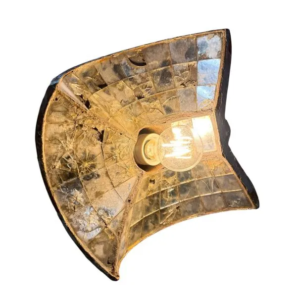 Illustration numéro 5 du produit Suspension miroir vintage industrielle par Esla