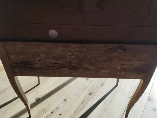 Illustration numéro 5 du produit Secrétaire ancien à abattant en bois fruitier, fin XIXème s.