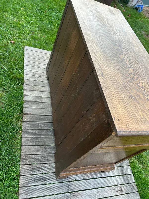 Illustration numéro 5 du produit Meuble de boutique en chêne vers 1920