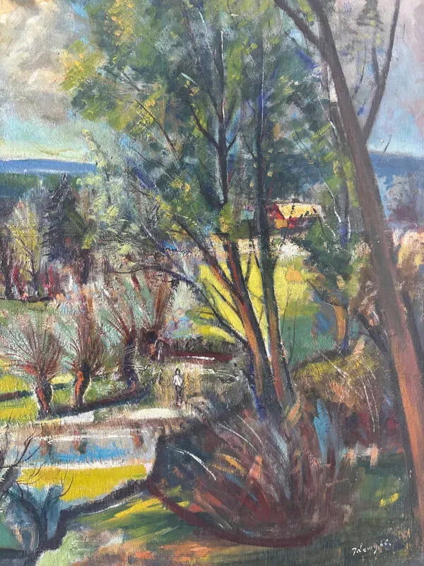 Illustration numéro 5 du produit Paysage signé de 1946