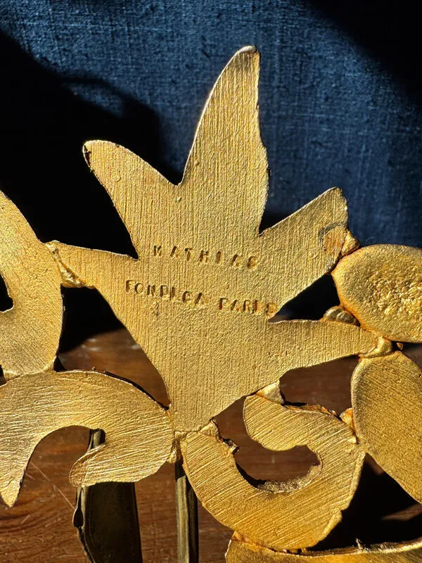 Illustration numéro 5 du produit Plateau / Dessous-de-plat bronze, Mathias pour Fondica, 1970's