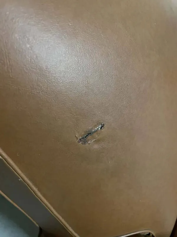 Illustration numéro 5 du produit Paire de fauteuils vintage style club en simili cuir camel