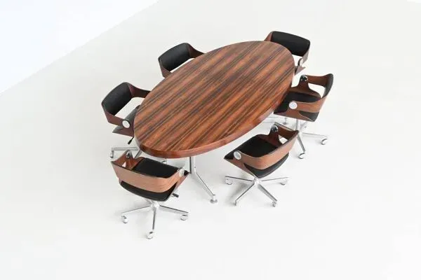 Illustration numéro 5 du produit Table à manger P. Fabricius & J. Kastholm Kill International Allemagne 1970