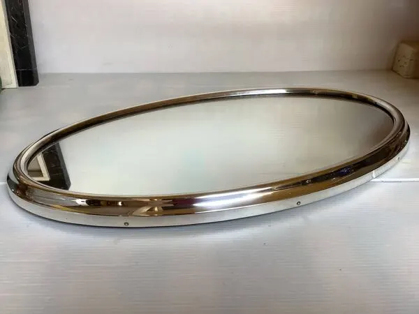 Illustration numéro 5 du produit Surtout de table miroir centre de table métal argenté Sivar
