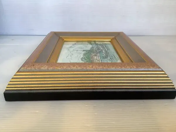 Illustration numéro 5 du produit Tableau aquarelle signée bateau marine