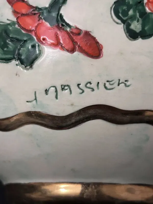 Illustration numéro 5 du produit Vase Boule Art Nouveau signé Jérôme Massier - Vallauris (Début XXe)