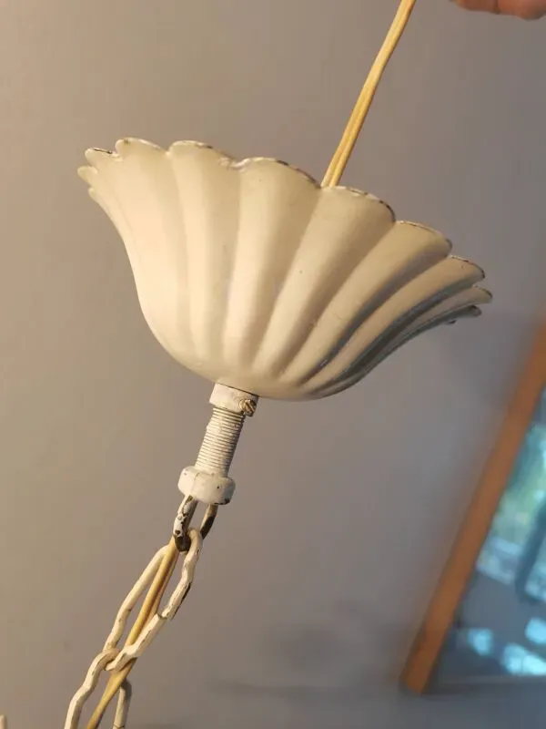 Illustration numéro 5 du produit Lustre Toleware italien année 60