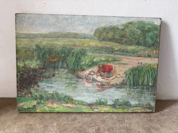 Illustration numéro 5 du produit La lavandière signée