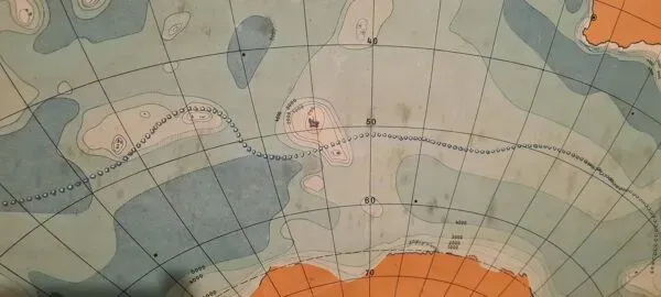 Illustration numéro 5 du produit Carte scolaire vintage, océan indien