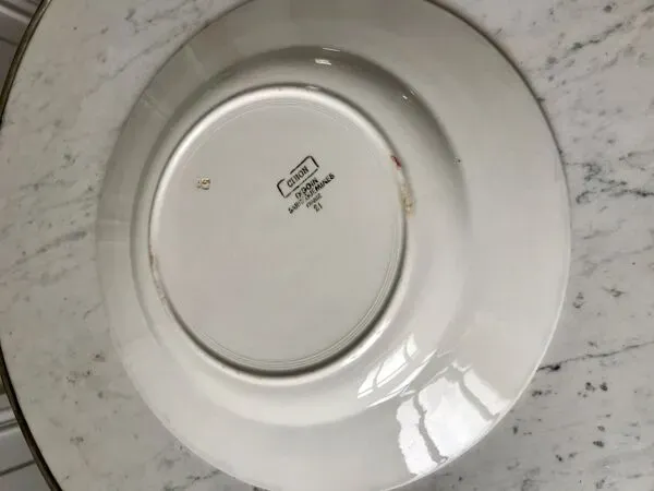 Illustration numéro 5 du produit Plat rond Digoin Sarreguemines modèle ''Cibon'' années 30-40