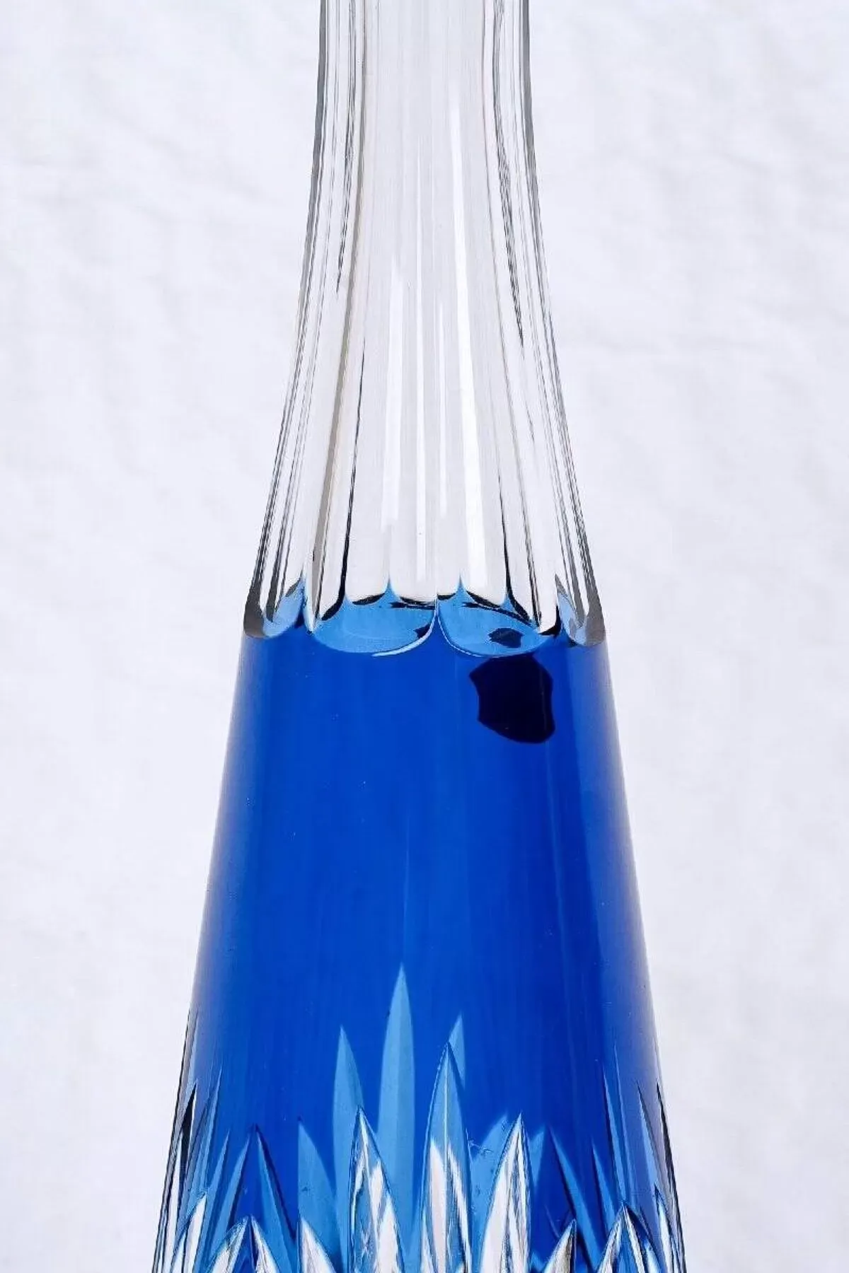 Illustration numéro 5 du produit Carafe à vin  - cristallerie  val saint-lambert  -  modèle : pyramide - époque : xxème siècle