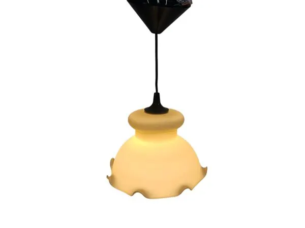 Illustration numéro 5 du produit Style Art Déco - opaline - lampe à goblet - Italie - années 60