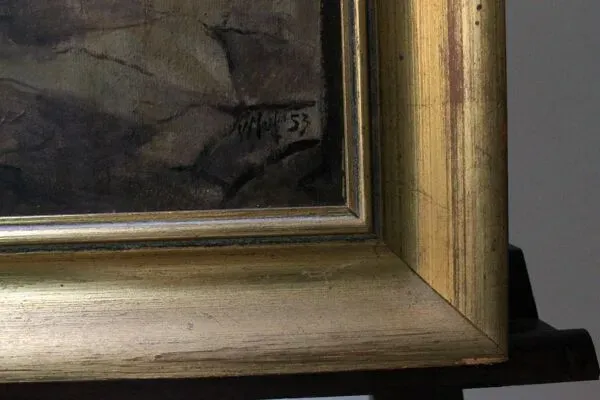 Illustration numéro 5 du produit Peinture école française du XXe siècle ''Abside de la cathédrale de Saint-Om