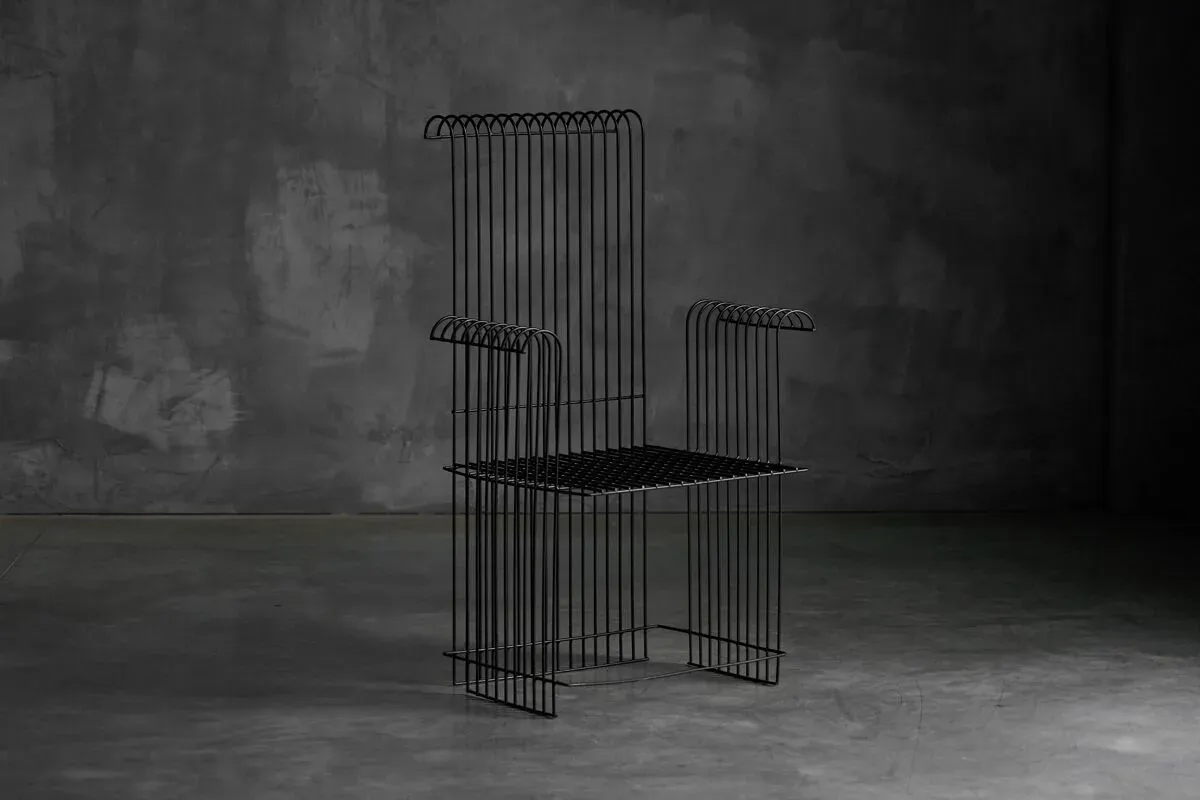 Illustration numéro 5 du produit Salon de jardin moderniste en fil métallique, France, années 1970